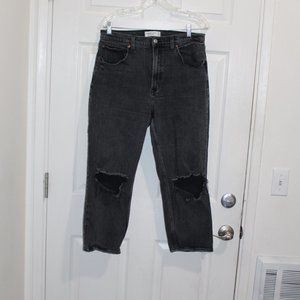 A+F 14 Short + ankle length straight ultra high rise curve love